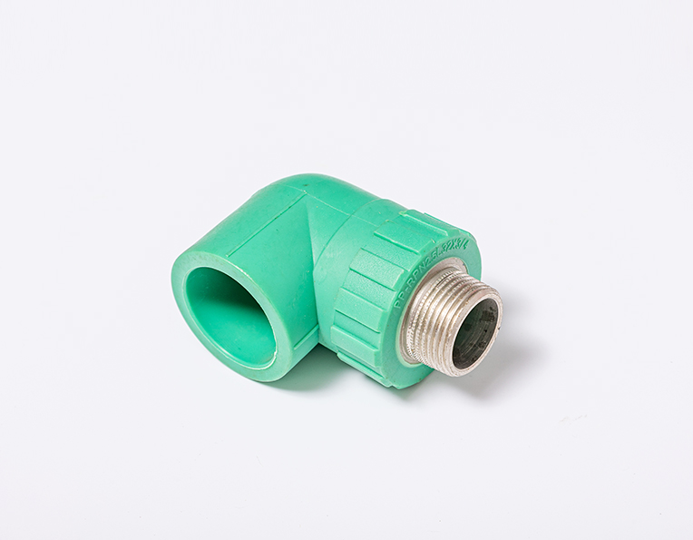 Mannelijke elleboog (zwaar type) MESSING INSERT